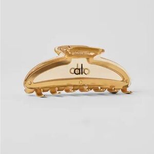 Alo acrylic illusion Gold Claw Clip